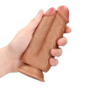 Real Rock Double Gode Two In One 15.5 x 6.5cm Marron
